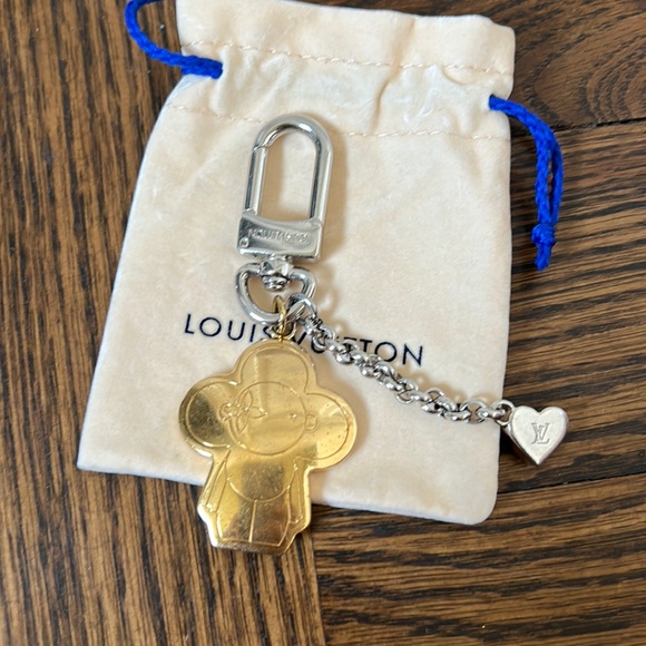 Louis Vuitton Vivienne BFF Best Friend double Keychain Bag Charm - Picture 1 of 8